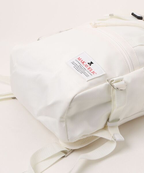 MAKAVELIC(マキャベリック)の「【RES】【MAKAVELIC】【TRUCKS DOUBLE BELT DAYPACK/バックパック リュック デイパック】(バックパック/リュック・メンズ・ホワイト・FREE)」の4枚目の写真
