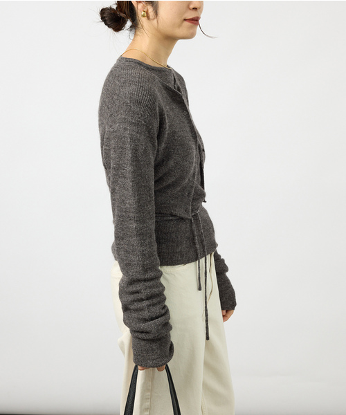 VERMEIL par iena(ヴェルメイユパーイエナ)の「EHRECO エレコ Muffler(カーディガン/ボレロ・レディース・ライトグレー/ベージュ系その他・FREE)」の7枚目の写真