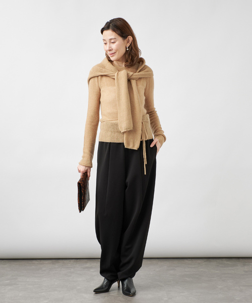 VERMEIL par iena(ヴェルメイユパーイエナ)の「EHRECO エレコ Muffler(カーディガン/ボレロ・レディース・ライトグレー/ベージュ系その他・FREE)」の11枚目の写真