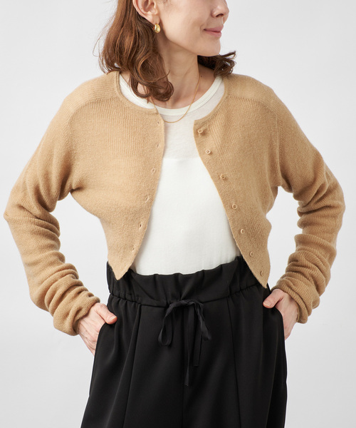 VERMEIL par iena(ヴェルメイユパーイエナ)の「EHRECO エレコ Muffler(カーディガン/ボレロ・レディース・ライトグレー/ベージュ系その他・FREE)」の12枚目の写真