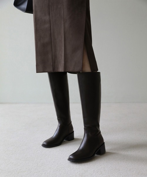 SAPPUN（サプン）の「Sienna(シエナ)ラウンドロングブーツ(220-66403)SAPPUN(サプン)（ブーツ・レディース・ダークブラウン/ブラック・25/24.5/24/23.5/22.5/23）」の14枚目の写真