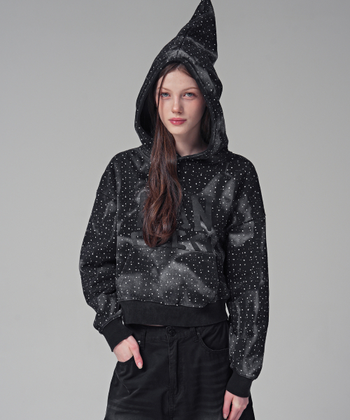AVANDRESS（アバンドレス ）の「Ink Rush Witch Hoody BLACK（パーカー・レディース・ブラック・SMALL/MEDIUM）」の2枚目の写真