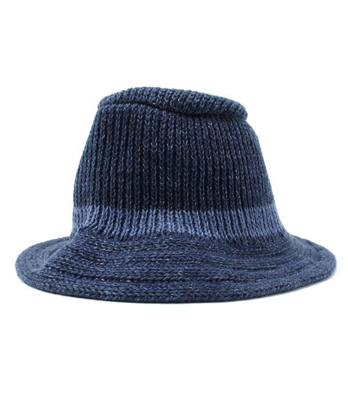 BEAMS(ビームス)の「MASACA HAT×BEAMS / 別注 クラッシャーハット (ハット・メンズ・ブラック/インディゴブルー・ONE SIZE)」の2枚目の写真