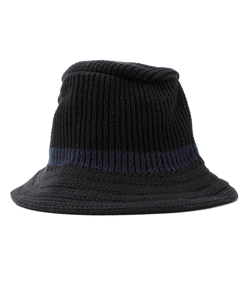 BEAMS(ビームス)の「MASACA HAT×BEAMS / 別注 クラッシャーハット (ハット・メンズ・ブラック/インディゴブルー・ONE SIZE)」の1枚目の写真