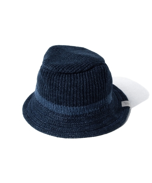 BEAMS(ビームス)の「MASACA HAT×BEAMS / 別注 クラッシャーハット (ハット・メンズ・ブラック/インディゴブルー・ONE SIZE)」の6枚目の写真