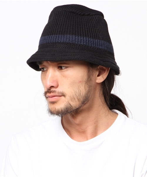 BEAMS(ビームス)の「MASACA HAT×BEAMS / 別注 クラッシャーハット (ハット・メンズ・ブラック/インディゴブルー・ONE SIZE)」の5枚目の写真