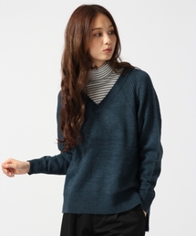 GLOBAL WORK | 7ゲージイタリアVネック長袖/719688(ニット/セーター)