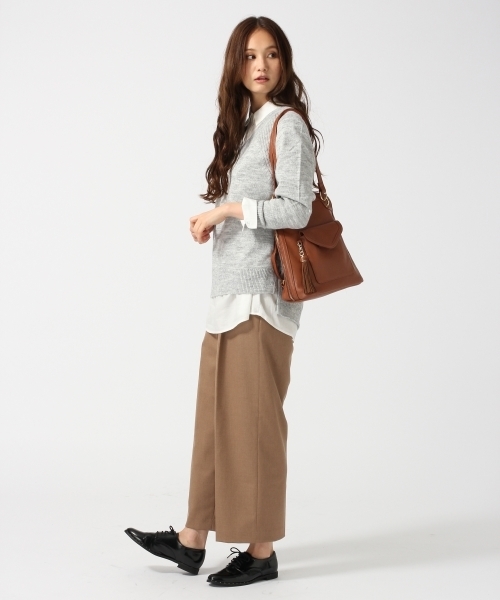 GLOBAL WORK(グローバルワーク)の「7ゲージイタリアVネック長袖/719688(ニット/セーター・レディース・ホワイト系その他/ライトグレー/ピンク系その他/カーキ/ブルー系その他・SMALL/MEDIUM/LARGE)」の7枚目の写真