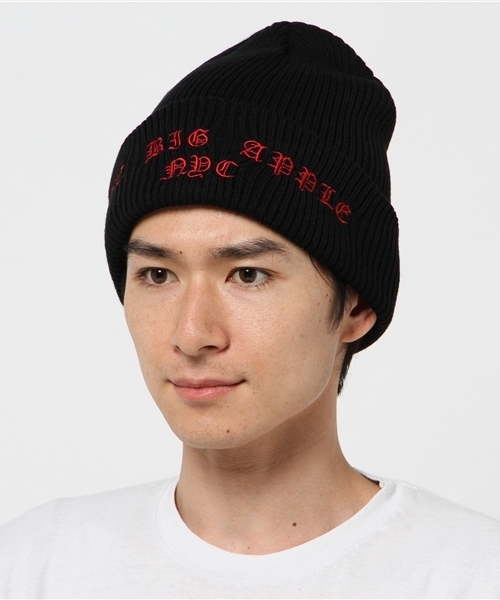 WEGO（ウィゴー）の「WEGO/イングリッシュロゴニットキャップ（ニットキャップ/ビーニー・メンズ・レッド/ワイン/ブラック・FREE）」の11枚目の写真