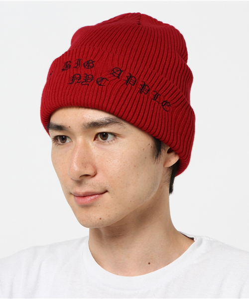 WEGO（ウィゴー）の「WEGO/イングリッシュロゴニットキャップ（ニットキャップ/ビーニー・メンズ・レッド/ワイン/ブラック・FREE）」の10枚目の写真