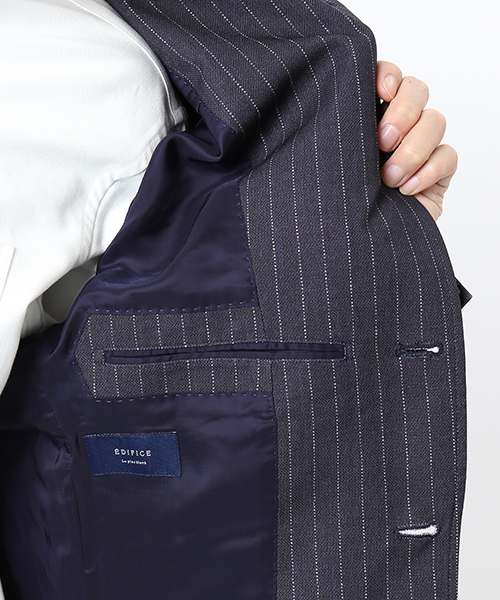 EDIFICE（エディフィス）の「◇FUNCTION MOBILE プリントジャケット（テーラードジャケット・メンズ・ネイビー/グレー系その他・46/48/44）」の15枚目の写真