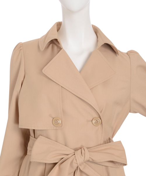 dazzlin（ダズリン）の「スプリングＤＲＥＳＳトレンチコート（トレンチコート・レディース・ネイビー/ベージュ/ピンク・MEDIUM/SMALL）」の19枚目の写真