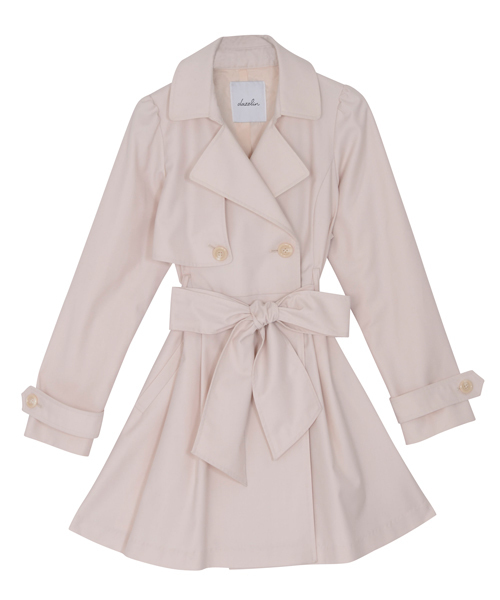 dazzlin（ダズリン）の「スプリングＤＲＥＳＳトレンチコート（トレンチコート・レディース・ネイビー/ベージュ/ピンク・MEDIUM/SMALL）」の15枚目の写真