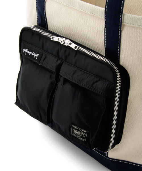 期間限定価格　PORTER×coffee and milk TOTE BAG B印 YOSHIDA(BEAMS×PORTER)（ビージルシヨシダ）の「coffee and