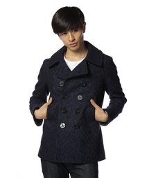 BEAUTY&YOUTH UNITED ARROWS | BY レオパード/メルトン　Pコート(ピーコート)