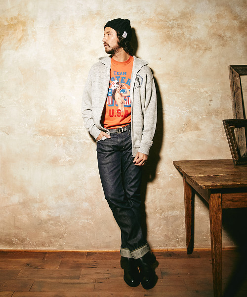 HYSTERIC GLAMOUR(ヒステリックグラマー)の「TEAM HYS プリント Tシャツ(Tシャツ/カットソー・メンズ・オレンジ/ホワイト/ブラック・X-SMALL/SMALL/MEDIUM/LARGE)」の18枚目の写真