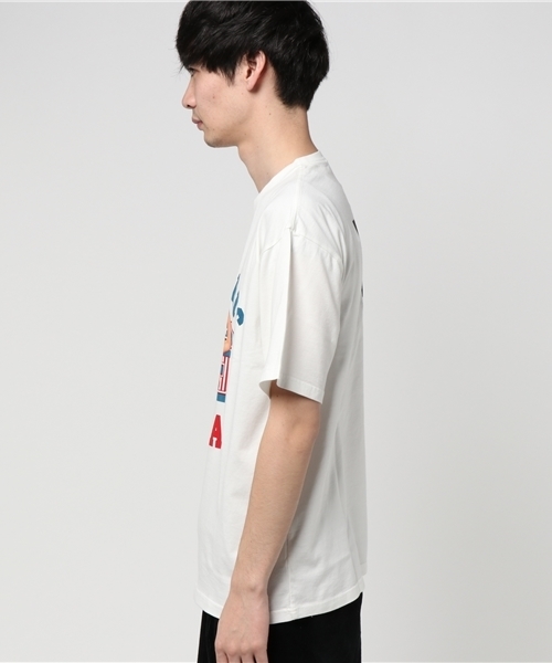 HYSTERIC GLAMOUR(ヒステリックグラマー)の「TEAM HYS プリント Tシャツ(Tシャツ/カットソー・メンズ・オレンジ/ホワイト/ブラック・X-SMALL/SMALL/MEDIUM/LARGE)」の4枚目の写真