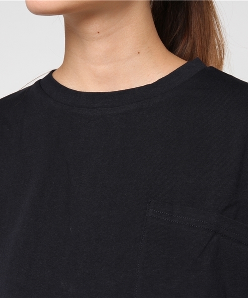 COMME CA ISM（コムサイズム）の「【雑誌掲載商品】コットン天竺ワイドＴシャツ（Tシャツ/カットソー・レディース・ホワイト/ネイビー・SMALL/LARGE/MEDIUM）」の6枚目の写真