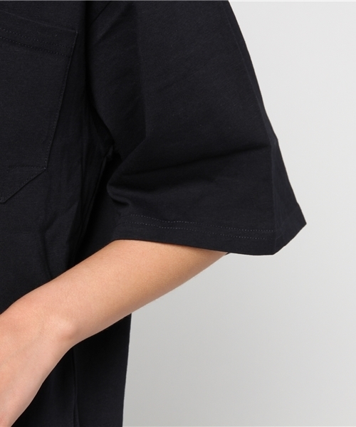 COMME CA ISM（コムサイズム）の「【雑誌掲載商品】コットン天竺ワイドＴシャツ（Tシャツ/カットソー・レディース・ホワイト/ネイビー・SMALL/LARGE/MEDIUM）」の7枚目の写真