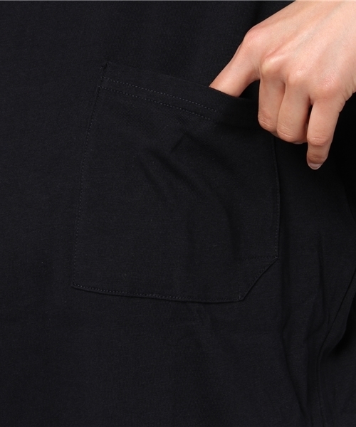 COMME CA ISM（コムサイズム）の「【雑誌掲載商品】コットン天竺ワイドＴシャツ（Tシャツ/カットソー・レディース・ホワイト/ネイビー・SMALL/LARGE/MEDIUM）」の8枚目の写真