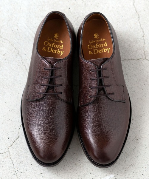 London Shoe Make(ロンドンシューメイク)の「WEB限定 本革 外羽根 プレーントゥ ドレスシューズ / London Shoe Make Oxford and Derby 8012(ドレスシューズ・メンズ・ダークブラウン/ブラック・6.5inch/8.5inch/10inch/8inch/9inch/9.5inch/6inch/7inch/7.5inch)」の2枚目の写真