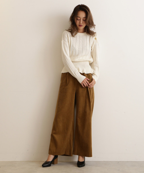 FREE'S MART（フリーズマート）の「Ｖカットチャンキーヒール（パンプス・レディース・ブラック/ブラウン/グリーン・LARGE/MEDIUM）」の16枚目の写真