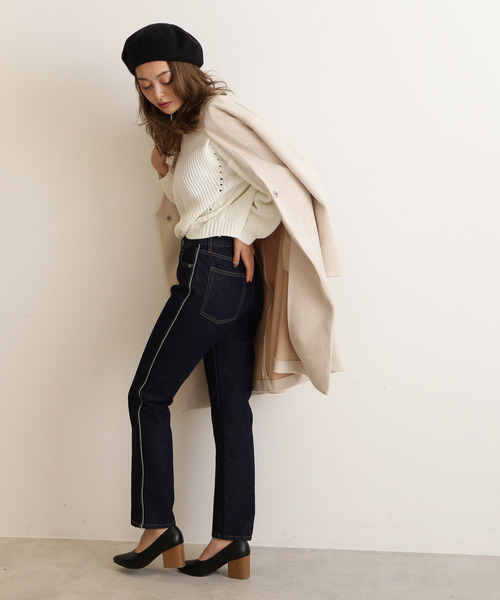 FREE'S MART（フリーズマート）の「Ｖカットチャンキーヒール（パンプス・レディース・ブラック/ブラウン/グリーン・LARGE/MEDIUM）」の18枚目の写真