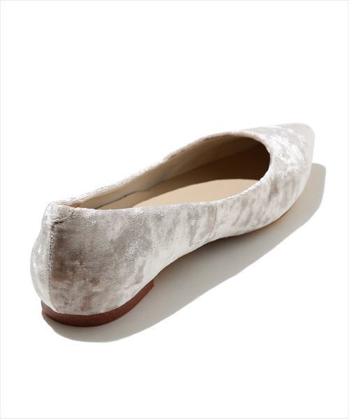 ADAM ET ROPE'（アダムエロペ）の「ボロネーゼフラットベルベット（バレエシューズ・レディース・ベージュ/ブルー系その他4/ベージュ系その他/ピンク・24.5cm/25.0cm/24.0cm/22.5cm/23.0cm/23.5cm）」の9枚目の写真