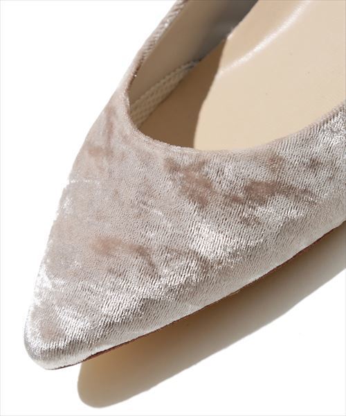 ADAM ET ROPE'（アダムエロペ）の「ボロネーゼフラットベルベット（バレエシューズ・レディース・ベージュ/ブルー系その他4/ベージュ系その他/ピンク・24.5cm/25.0cm/24.0cm/22.5cm/23.0cm/23.5cm）」の11枚目の写真