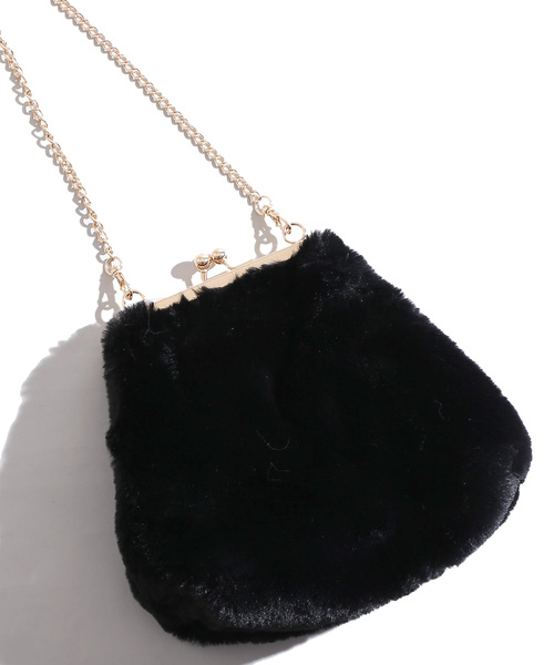 WEGO(ウィゴー)の「WEGO/ガマグチミニショルダーバッグ(ショルダーバッグ・レディース・ブラック/ブラウン/その他1/その他2/ブラック系その他/グレー系その他・FREE)」の3枚目の写真