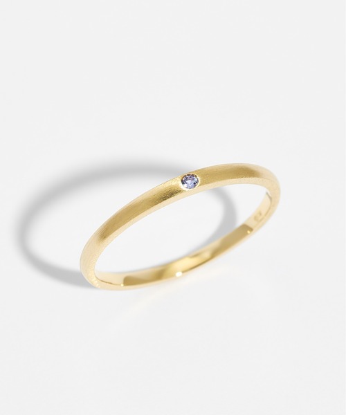 セール】【誕生石】K10 マットテクスチャーリング（リング）｜Jewel