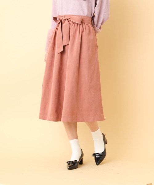 OLIVE des OLIVE（オリーブデオリーブ）の「リバーシブルスカート（スカート・レディース・ネイビー/サックスブルー/キャメル/ピンク系その他・MEDIUM）」の4枚目の写真