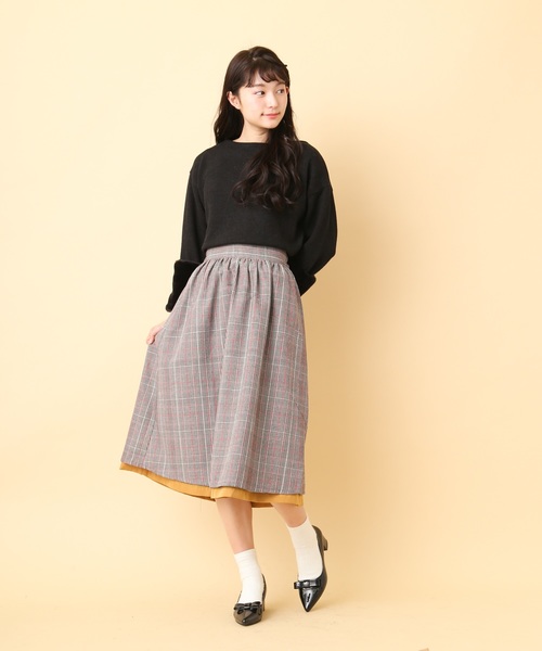 OLIVE des OLIVE（オリーブデオリーブ）の「リバーシブルスカート（スカート・レディース・ネイビー/サックスブルー/キャメル/ピンク系その他・MEDIUM）」の12枚目の写真