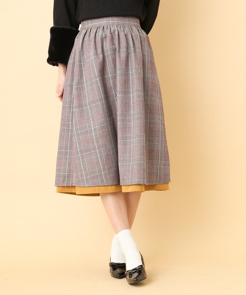 OLIVE des OLIVE（オリーブデオリーブ）の「リバーシブルスカート（スカート・レディース・ネイビー/サックスブルー/キャメル/ピンク系その他・MEDIUM）」の13枚目の写真