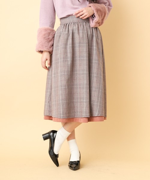OLIVE des OLIVE（オリーブデオリーブ）の「リバーシブルスカート（スカート・レディース・ネイビー/サックスブルー/キャメル/ピンク系その他・MEDIUM）」の15枚目の写真