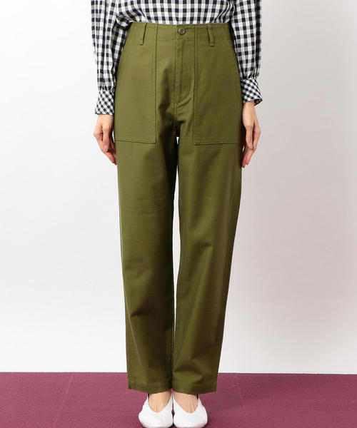 green label relaxing（グリーンレーベルリラクシング）の「◆SC Cバックサテン ベイカーパンツ ◆（その他パンツ・レディース・ネイビー/オフホワイト/オリーブ・44/42/40/36/34/38/46）」の13枚目の写真