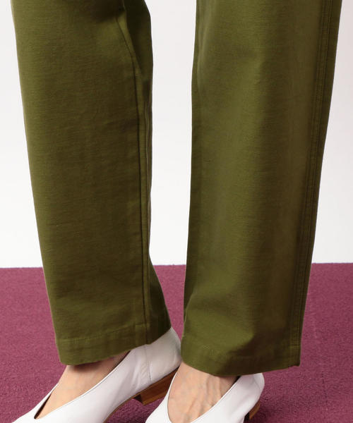 green label relaxing（グリーンレーベルリラクシング）の「◆SC Cバックサテン ベイカーパンツ ◆（その他パンツ・レディース・ネイビー/オフホワイト/オリーブ・44/42/40/36/34/38/46）」の6枚目の写真