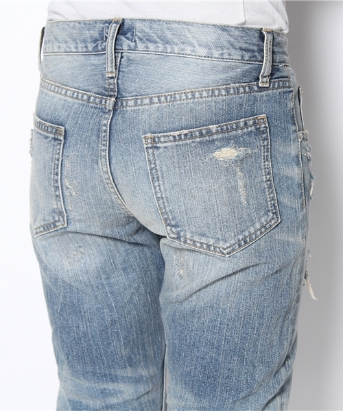 CIAOPANIC（チャオパニック）の「【Ciaopanic】クラッシュDENIM（デニムパンツ・レディース・サックスブルー・SMALL/MEDIUM/LARGE）」の4枚目の写真