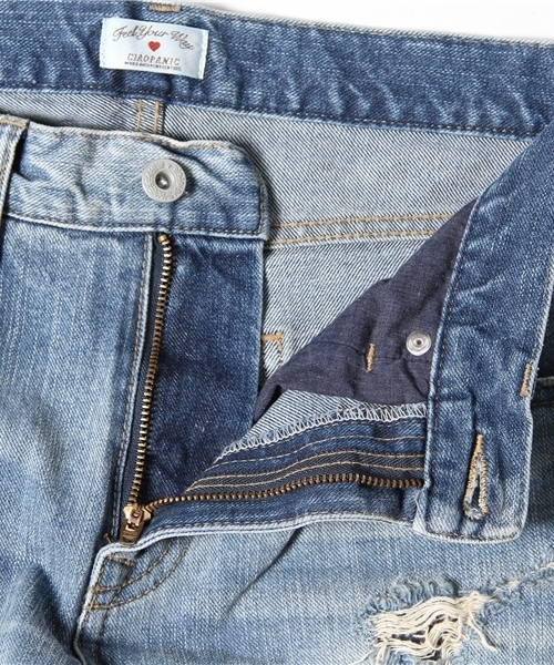 CIAOPANIC（チャオパニック）の「【Ciaopanic】クラッシュDENIM（デニムパンツ・レディース・サックスブルー・SMALL/MEDIUM/LARGE）」の7枚目の写真