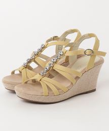 レディース サンダル NUOVO ヌオーヴォ FL BIJOU WG 7.5 NE60144 YELLOW