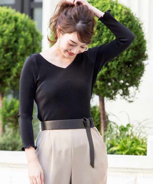 Monocoro toppi（モノコロトッピ）の「本革サッシュベルト（ベルト・レディース・キャメル/ブラウン/グレー/ブラック・フリー）」の12枚目の写真