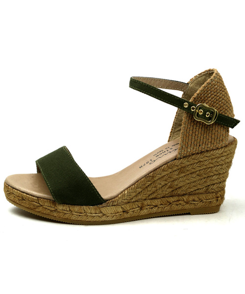 GAIMO（ガイモ）の「キャンバスヒールジュートサンダル（サンダル・レディース・ホワイト/ブラック/レッド/カーキ/ブルー/ゴールド/マスタード・38/39/35/36/37）」の9枚目の写真