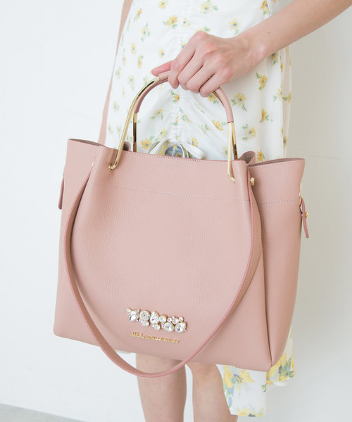 JILL by JILL STUART（ジルバイジルスチュアート）の「◇ビジューロイヤルショルダー（ショルダーバッグ・レディース・ブラック/グレー系その他/ピンク系その他・ﾌﾘ-）」の10枚目の写真