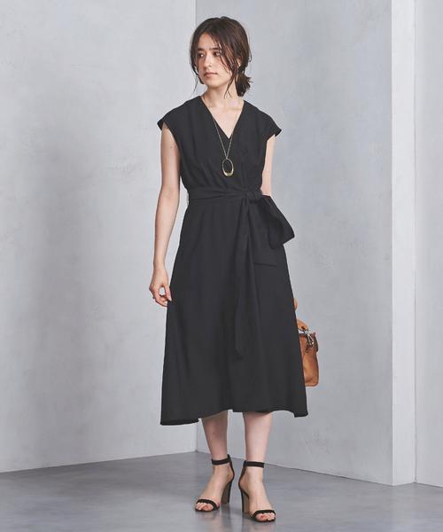 ユナイテッドアローズ　カシュクールワンピース40 UNITED ARROWS（ユナイテッドアローズ）の「UBCS カシュクール