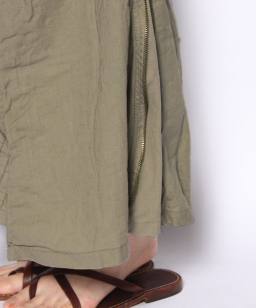 goa(ゴア)の「綿麻カーゴSK(スカート・レディース・ブラック/ナチュラル/カーキ・FREE)」の9枚目の写真