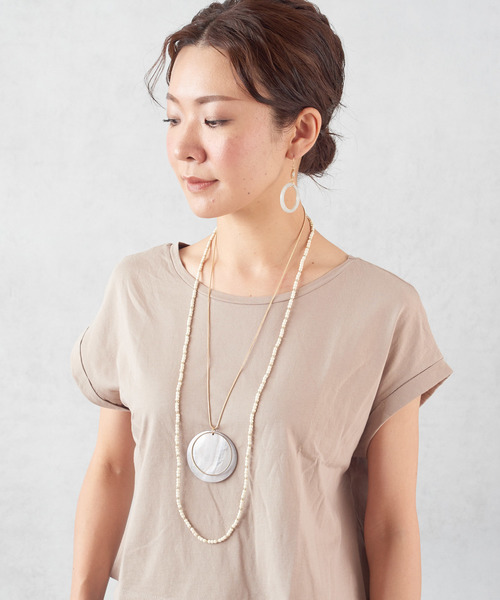 ear PAPILLONNER（イアパピヨネ）の「ナチュラルカラーピアス（ピアス（両耳用）・レディース・ライトグレー/ピンク・FREE）」の8枚目の写真