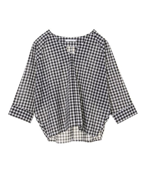 AMERICAN HOLIC（アメリカンホリック）の「・Vネックバックタックブラウス＊（シャツ/ブラウス・レディース・その他5/ドット/ブラック/ベージュ系その他・FREE）」の14枚目の写真