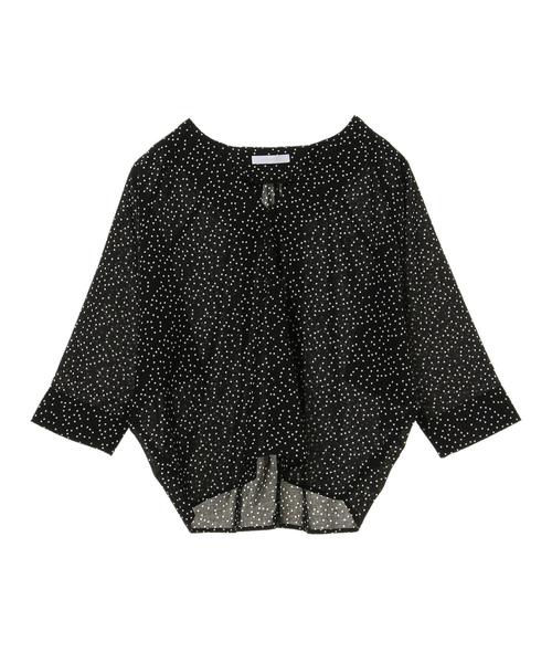 AMERICAN HOLIC（アメリカンホリック）の「・Vネックバックタックブラウス＊（シャツ/ブラウス・レディース・その他5/ドット/ブラック/ベージュ系その他・FREE）」の13枚目の写真