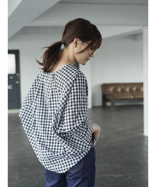 AMERICAN HOLIC（アメリカンホリック）の「・Vネックバックタックブラウス＊（シャツ/ブラウス・レディース・その他5/ドット/ブラック/ベージュ系その他・FREE）」の12枚目の写真