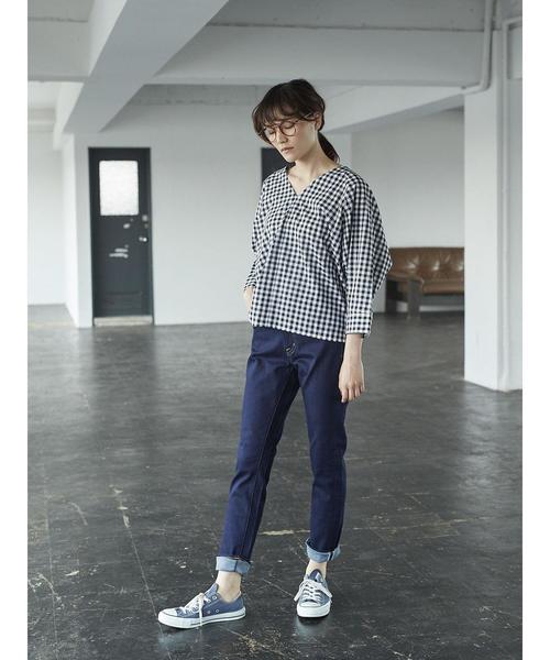 AMERICAN HOLIC（アメリカンホリック）の「・Vネックバックタックブラウス＊（シャツ/ブラウス・レディース・その他5/ドット/ブラック/ベージュ系その他・FREE）」の11枚目の写真